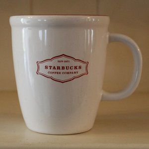 STARBUCKS 2006 White Red Coffee Mug 13oz